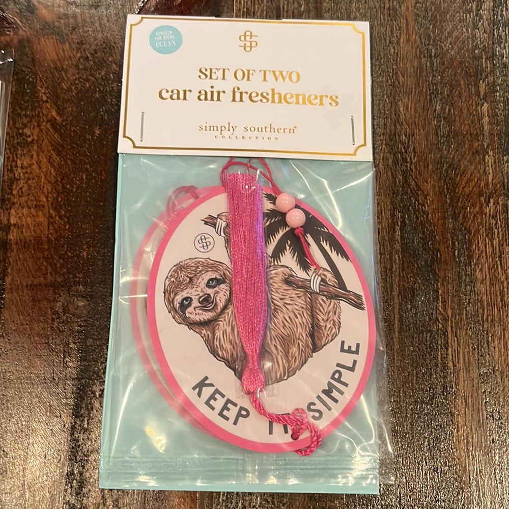 Simply Southern “Keep it Simple” Car Air Fresheners and Coasters Set - Picture 2 of 7